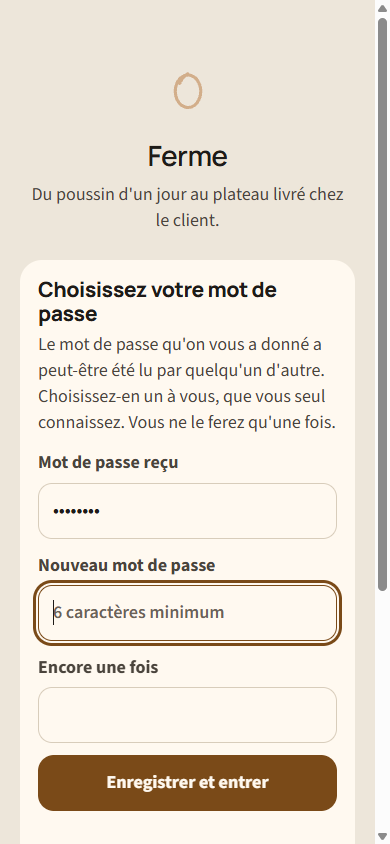Choisir son mot de passe