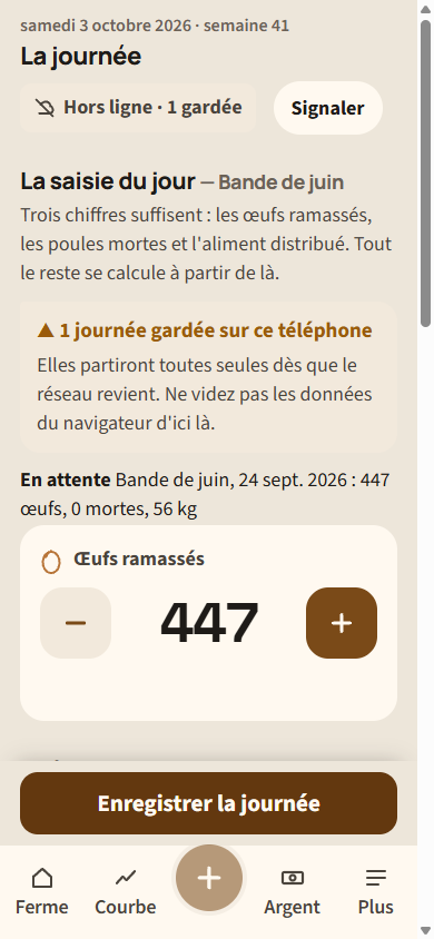 Journée gardée sans réseau